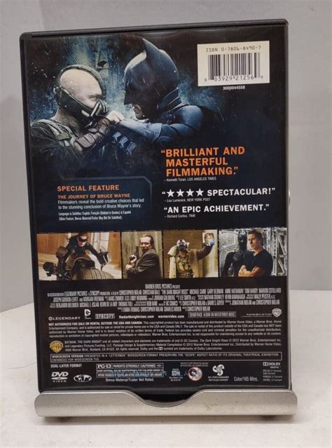 The Dark Knight Rises Dvd Pg Batman Widescreen Min