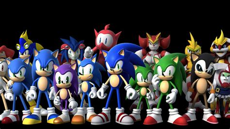 Hedgehog Sonic The Characters On A Black Background Backgrounds | JPG ...