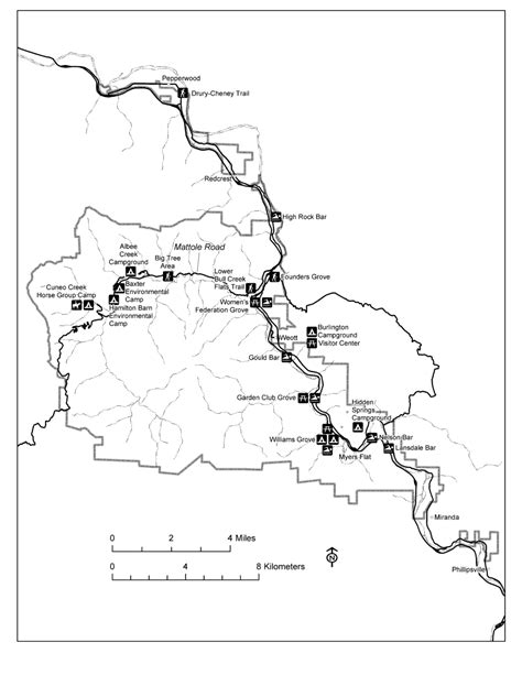 Humboldt Redwoods State Park Map - Humboldt Redwoods State Park California • mappery