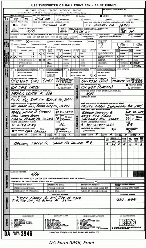 Sample Accident Investigation Report Form Reportform Net