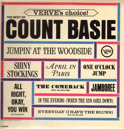 Count Basie the Best of Count Basie Vinyl Record LP - Etsy