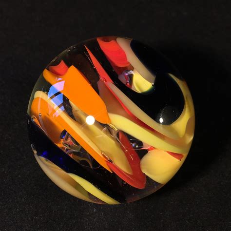 Handmade Modern Glass Marble By Fabien Jauget Aka Bombyx Mori Glass Contemporary Glass Art