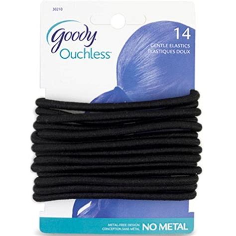 Goody Ouchless Hair Ties, Black 14 ea - Walmart.com - Walmart.com