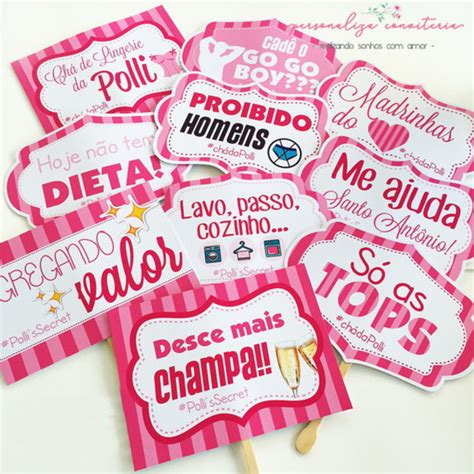 Plaquinhas Chá de Lingerie Victoria s Secret vão Montadas