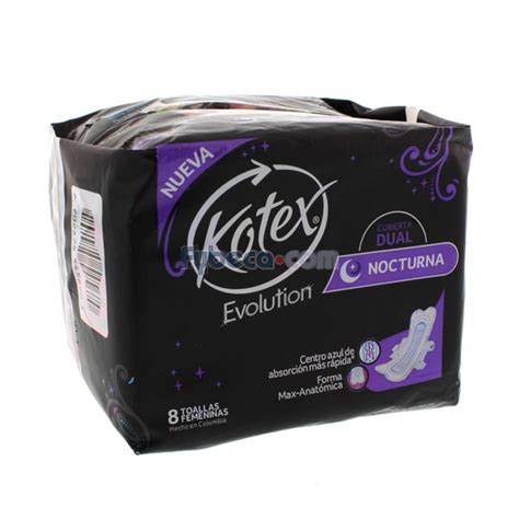 Toallas Sanitarias Kotex Nocturnas Evolution Nocturna Paquete Fybeca