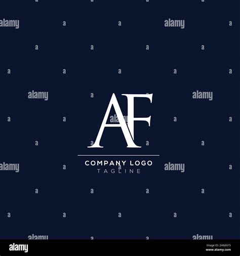 Luxury Modern Af Initial Letter Business Logo Design Alphabet Icon