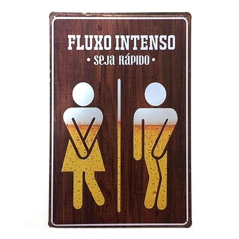 Placa Decorativa Em Metal Fluxo Intenso X Cm R Em Mercado Livre