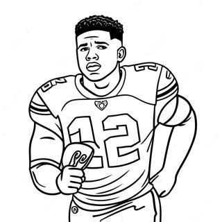 Saquon Barkley Coloring Page Coloring Pages