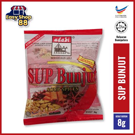 SUP BUNJUT ADABI SOUP SPICES 8gm Shopee Malaysia