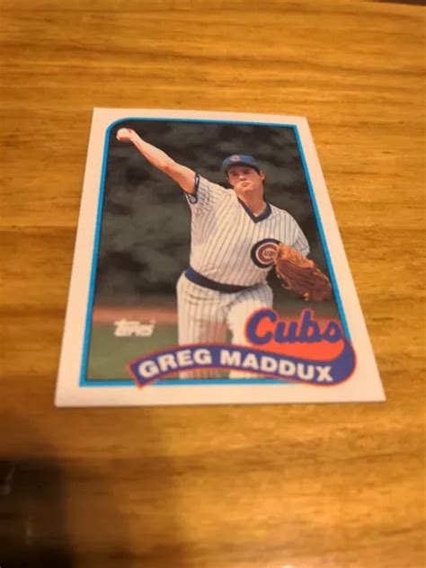 Topps Baseball Card Greg Maddux Chicago Cubs Eur