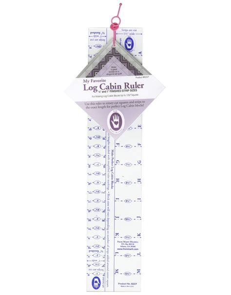 My Favorite Log Cabin Ruler 0 5 En 1 Inch Nanno Creative