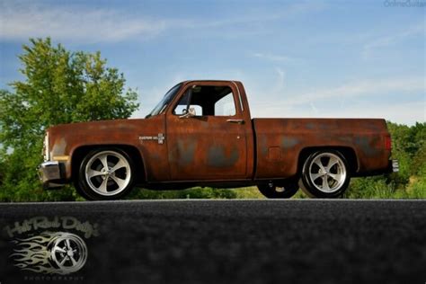 Lsx Slammed Squarebody Silverado Chevy C Hot Rat Street Rod Patina