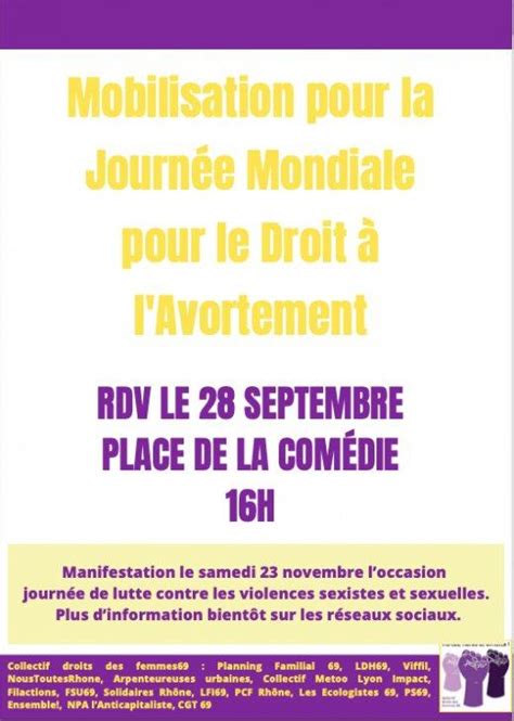 Mobilisation Pour La Journ E Mondiale Pour Le Droit Lavorctement Ce