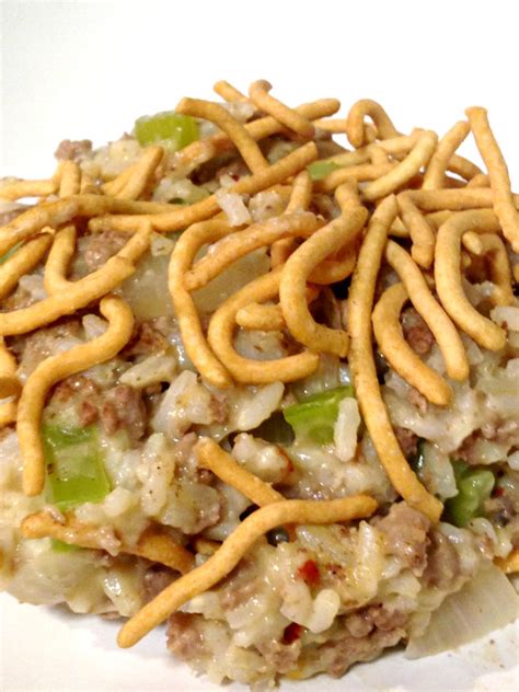 Chow Mein Hamburger Hot Dish Forks N Flip Flops