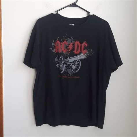 Ac Dc Tops Acdc Black Tshirt Sz L Poshmark