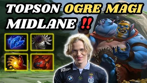 TOPSON Ogre Magi Midlane 7 34d 10551 AVG MMR New Midlane Hero For