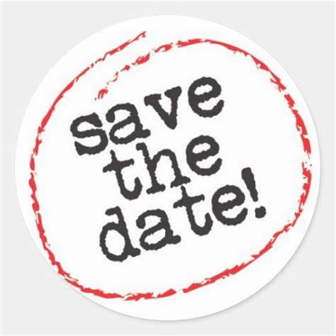 Save The Date Sticker Zazzle