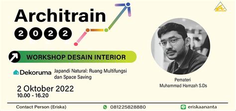 Beli Tiket Workshop Desain Interior Architrain 2022