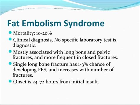 Fat Embolism Syndrome