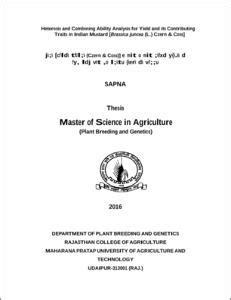 Heterosis And Combining Ability Analysis For Yield And Its Contributing