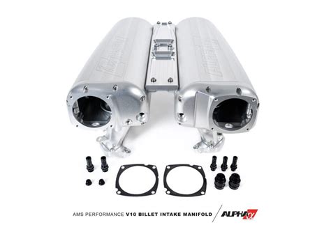 AMS Performance Clear Anodized Alpha V10 Billet Intake Manifold For