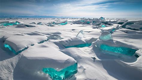 HD wallpaper: Lake Baikal, ice, snow, HD | Wallpaper Flare