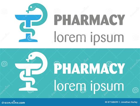 Pharmacy Logo Cartoon Vector | CartoonDealer.com #87168699