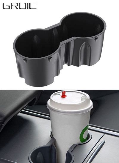 Tesla Cup Holder Insert For Tesla Model 3 Model Y Center Console Cup Holder Insert Fit New