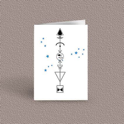 Pisces - Your Geometric Arrow Design by The Steampunk Astrologer