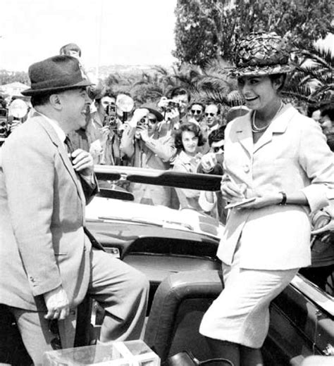 Sophia Loren And Husband Carlo Ponti Arrive At Cannes Photographed By