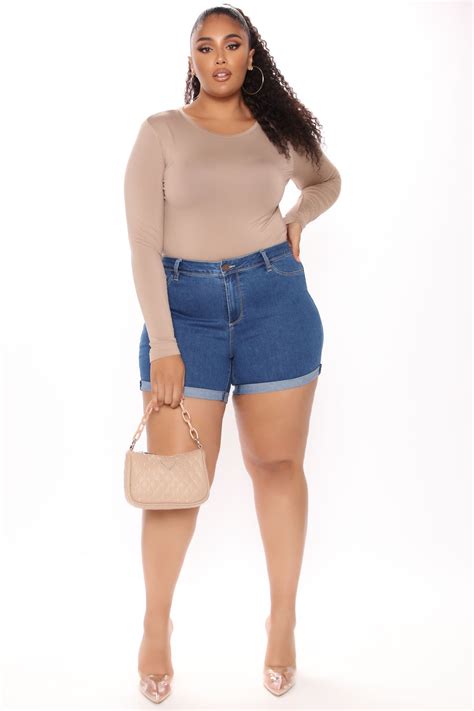 No Muffin Top Denim Shorts Medium Wash Fashion Nova