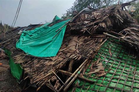 Nearly Idp Homes Damaged Destroyed By Squalls In Arakan State As