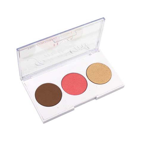 Paleta De Contorno Iluminador E Blush Fenzza Shopee Brasil