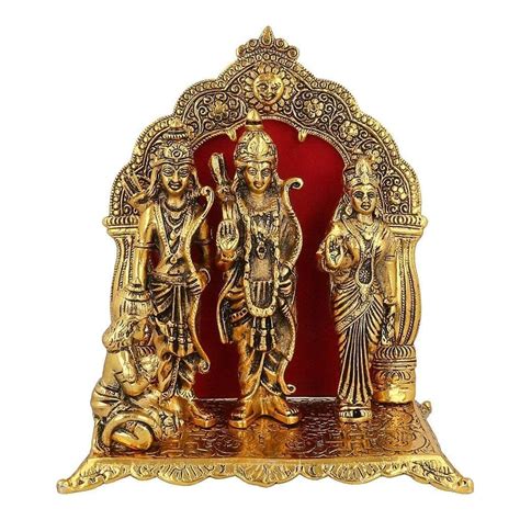 Buy Labhcart Shri Ram Darbar Idol Set Fr Home Temple Brass Made Ram