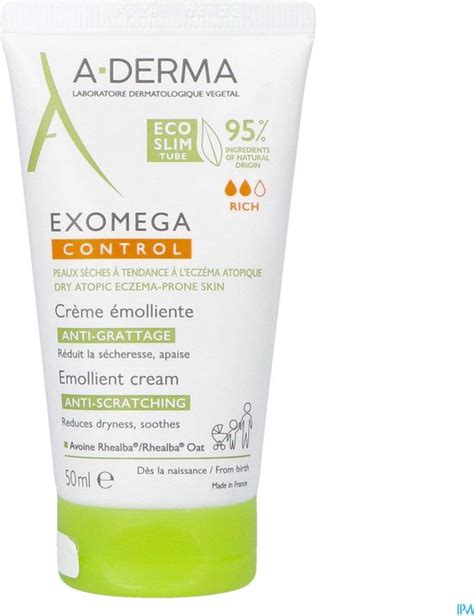 Aderma Exomega Control Creme Emolierend 50ml Bol