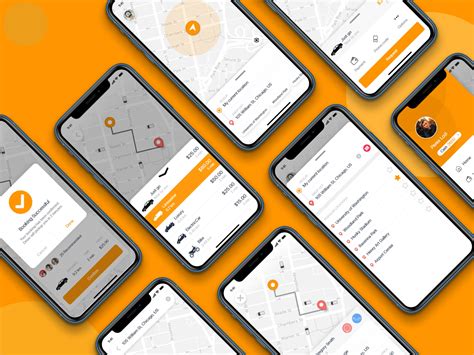 Attractive Taxi App UI Kit For IOS By APurple On Dribbble