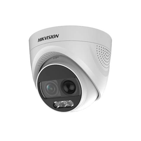 Camera Supraveghere Dome Cu Alarma Vizuala Hikvision Turbo HD ColorVu