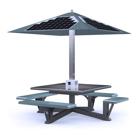 Solar Picnic Table With Canopy The Solar Range