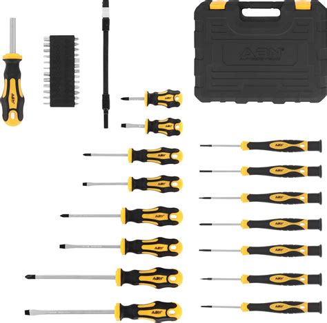 ABN Juego de destornilladores magnéticos con estuche juego de