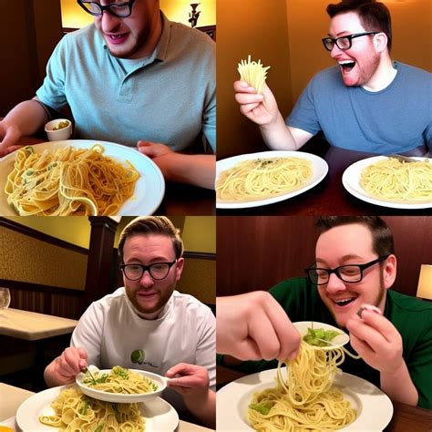 Griffin Mcelroy Eating Raw Fettuccini At The Olive Garden Ai