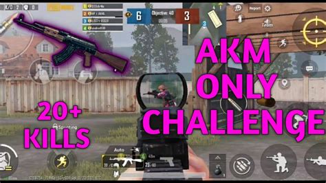 AKM ONLY CHALLENGE PUBG MOBILE TDM YouTube