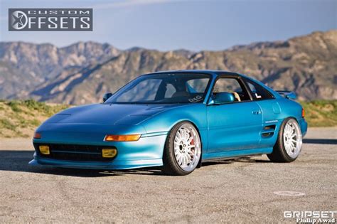 Wheel Offset 1993 Toyota Mr2 Slightly Aggressive Dropped 3 Custom Rims