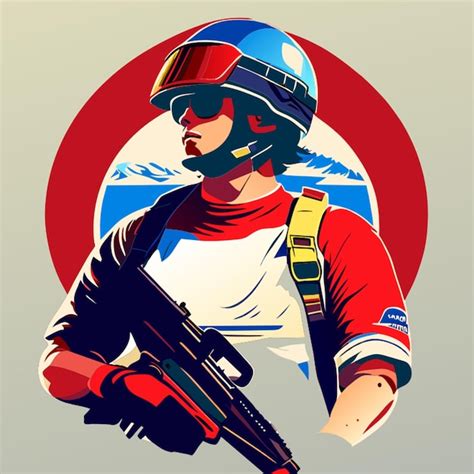 Premium Vector | Pubg vector illustration