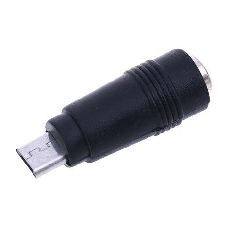 Tbth แจ็คปลั๊กแปลงสัญญาณ Dc 5 5x2 1 มม Female Jack Plug To Micro Usb 5 Pin Male 2 ชิ้น