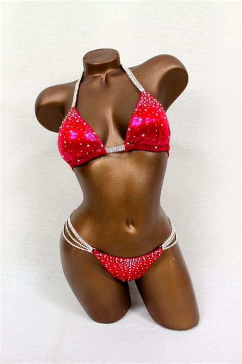 Raspberry Red Metallic Bikini Suit By Saleyla Sku Sku Bikini