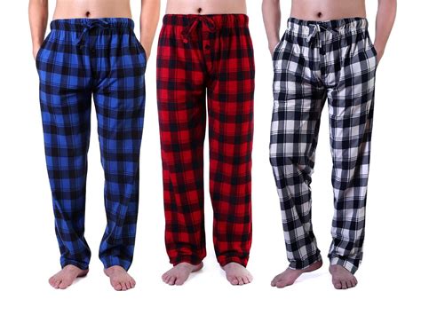 Different Touch Men S 3 Pack Sleep Pants Bottoms Fleece Lounge Wear Sleepwear Pjs