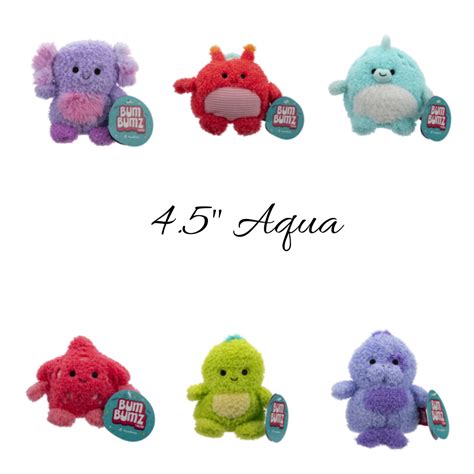 Full Set Of 6 4 5 Aquabumz Bumbumz Plush Bemine Collections