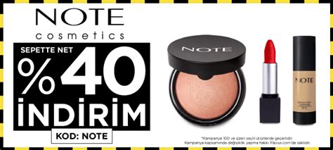 NET 40 Flavus Note Cosmetics Sepette Kupon Kodu Ocak 2025 Kuponla