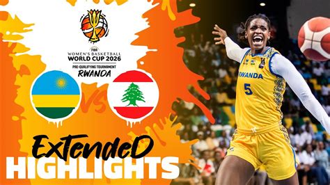 Rwanda vs Lebanon - Group Phase - FIBA Women's Basketball World Cup ...