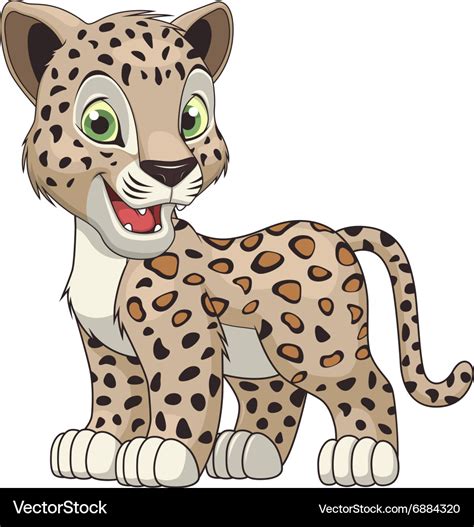 Funny little leopard Royalty Free Vector Image